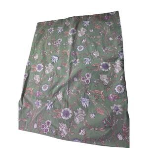 THRESHOLD Green Floral Retro STANDARD Pillow Case Set of 2